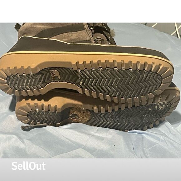 Sorel Women's Tivoli II Gray Snow Boots Size 10 Waterproof Fur Lined - Picture 7 of 10